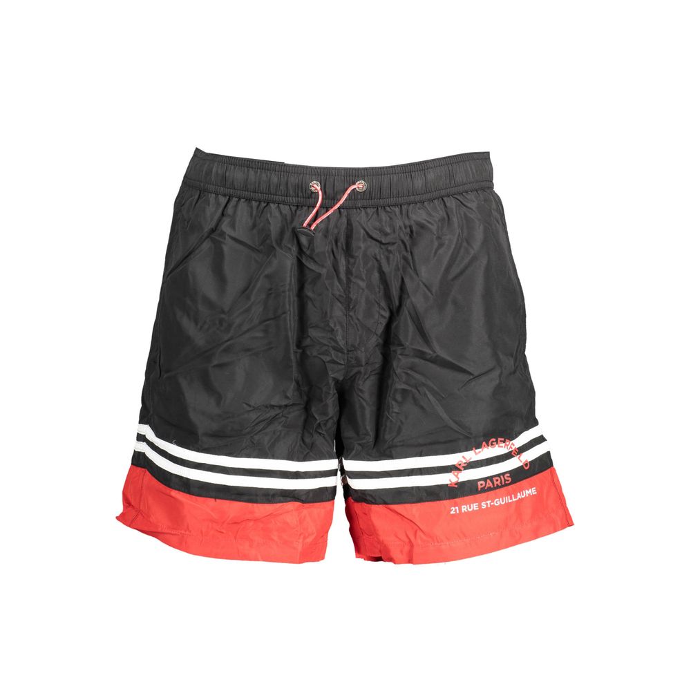Karl Lagerfeld - Black Polyester Mens Swim Boxer