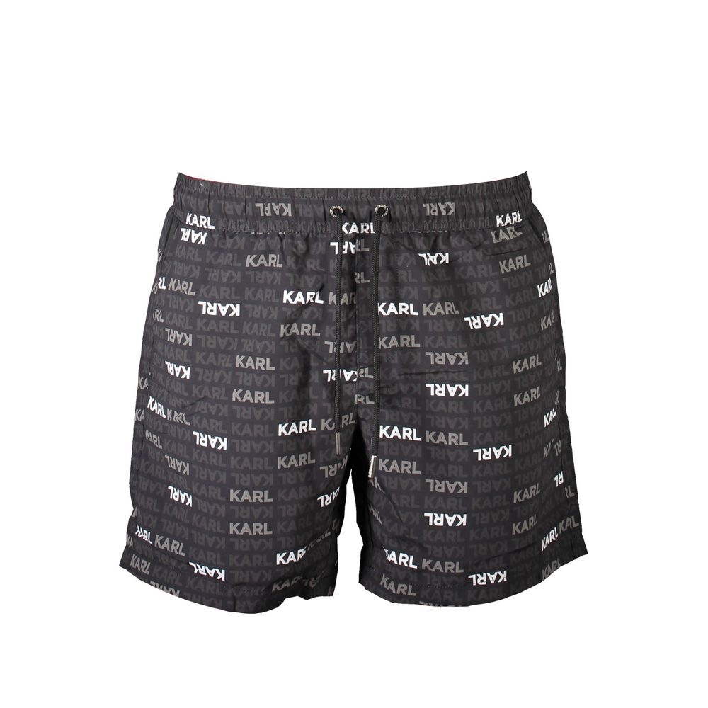 Karl Lagerfeld - Nero Polyester Men’s Swim Boxer