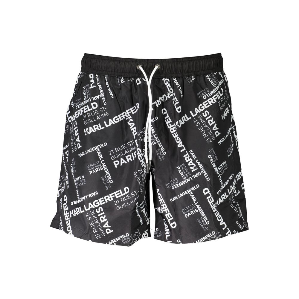 Karl Lagerfeld - Black Polyester Men’s Swim Trunk
