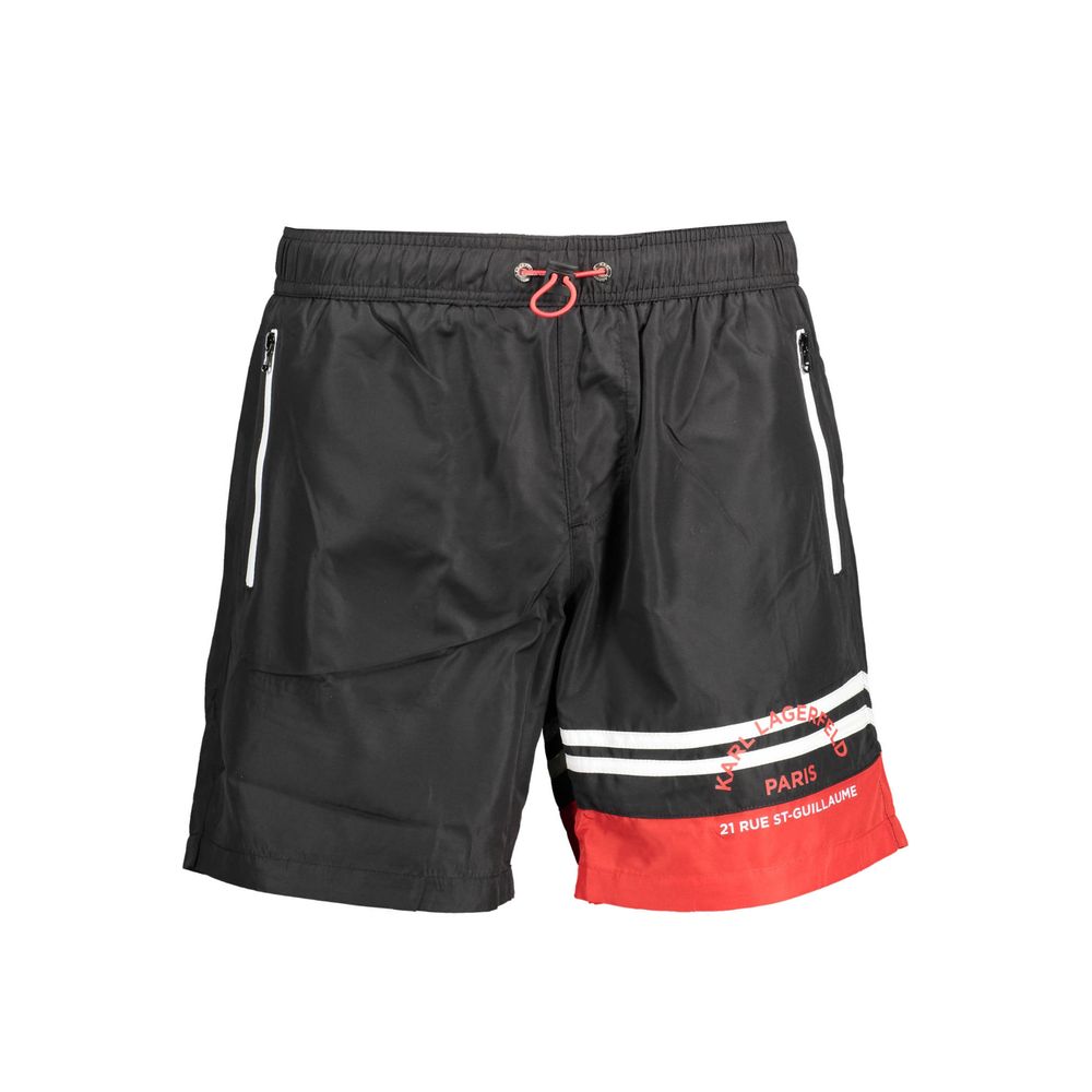 Karl Lagerfeld - Black Polyester Men’s Swim Boxer