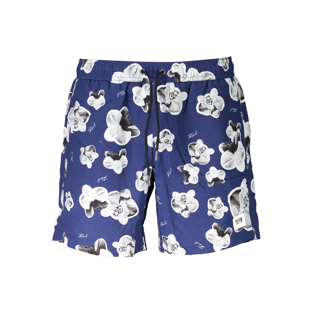 Karl Lagerfeld - Blue Polyester Men’s Swim Boxer