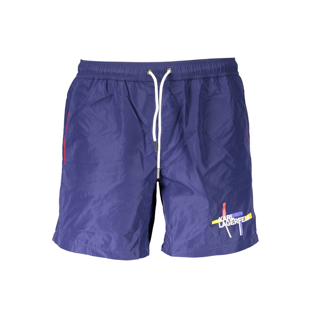 Karl Lagerfeld - Blu Polyester Men’s Swim Boxer