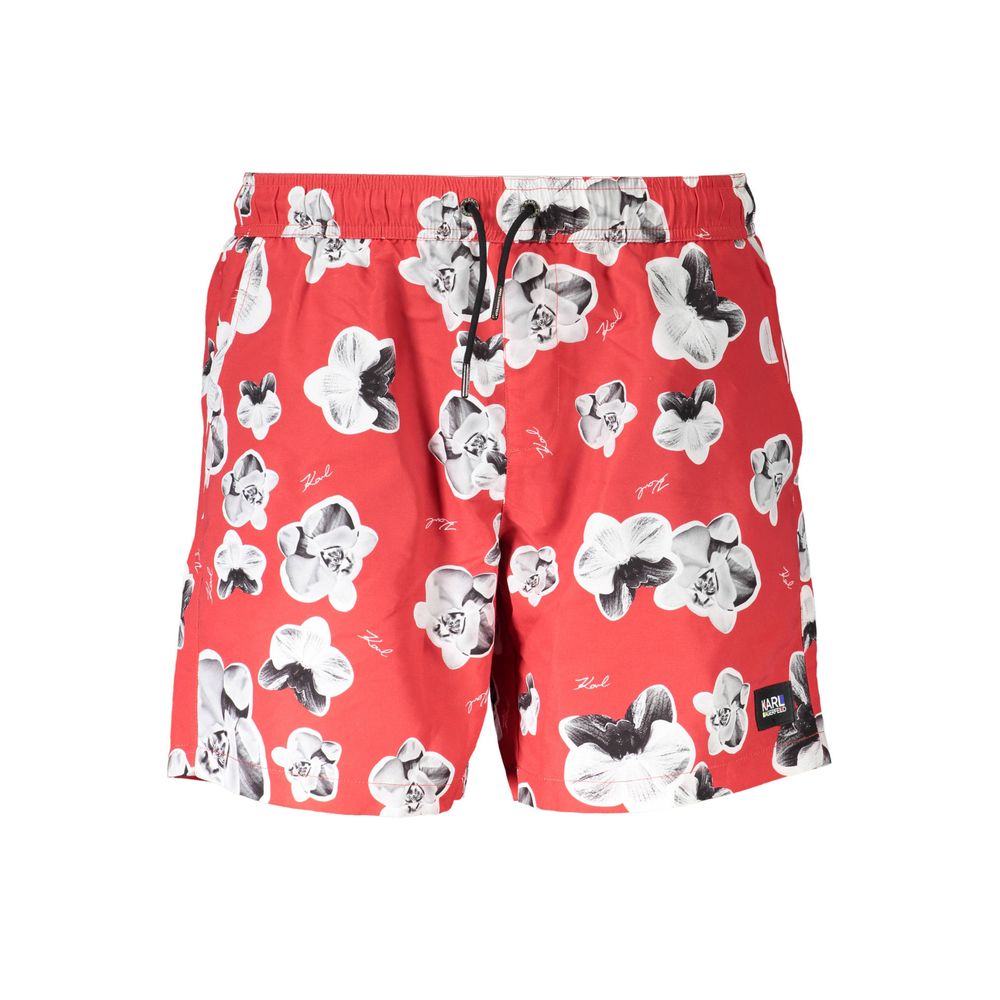 Karl Lagerfeld - Red Polyester Men’s Swim Trunk
