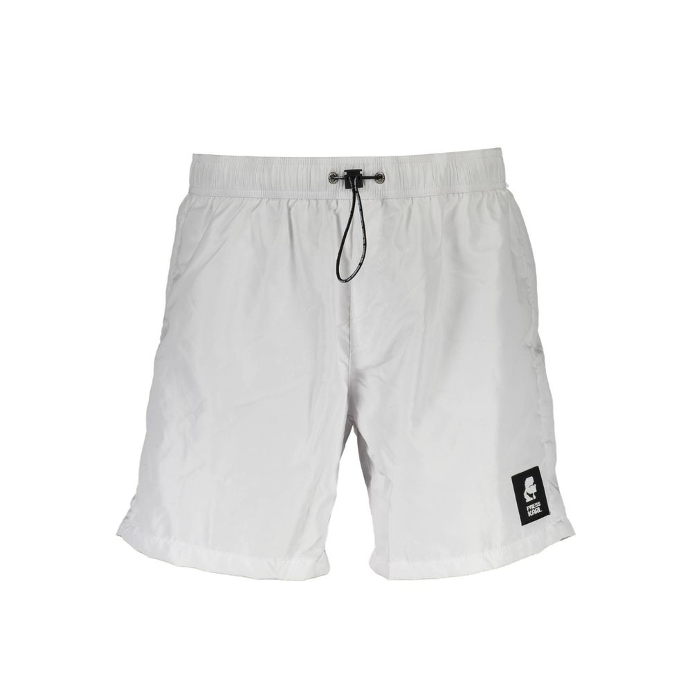 Karl Lagerfeld - White Polyester Men’s Swim Boxer
