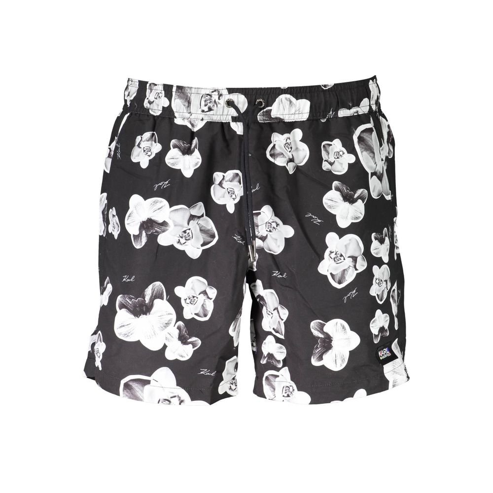 Karl Lagerfeld - Nero Polyester Men’s Swim Boxer