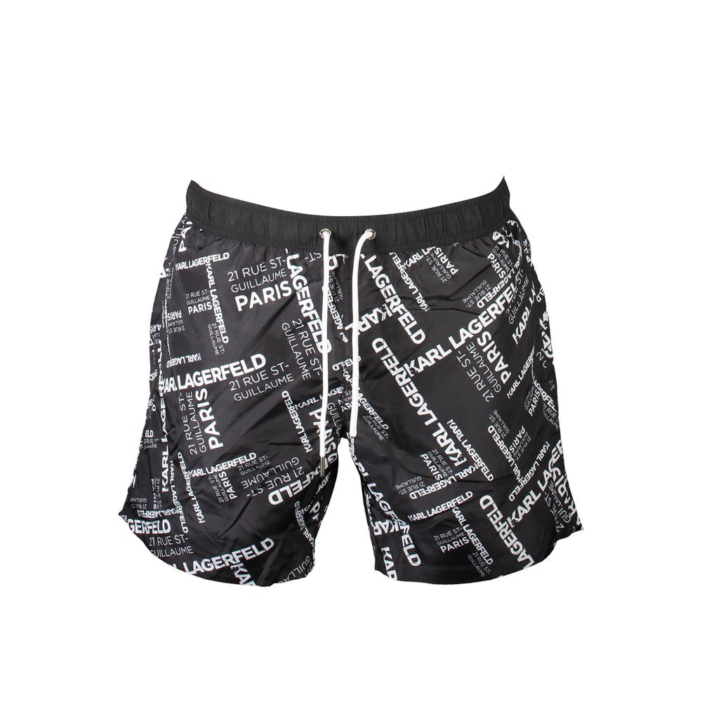 Karl Lagerfeld - Black Polyester Men’s Swim Boxer