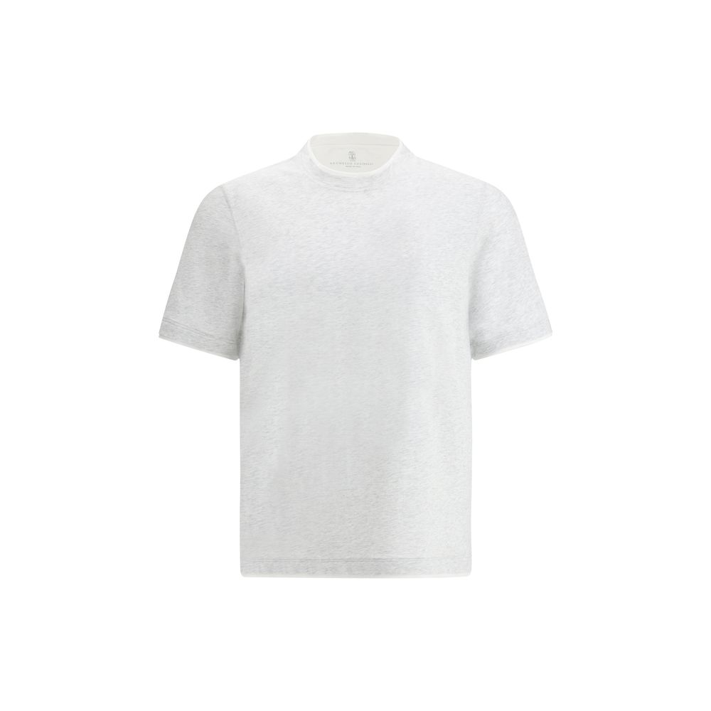Brunello Cucinelli - Gray Cotton T-Shirt