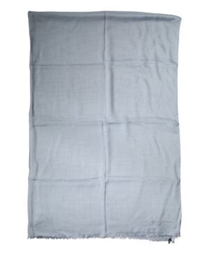 Light Blue Cashmere Knitted Shawl