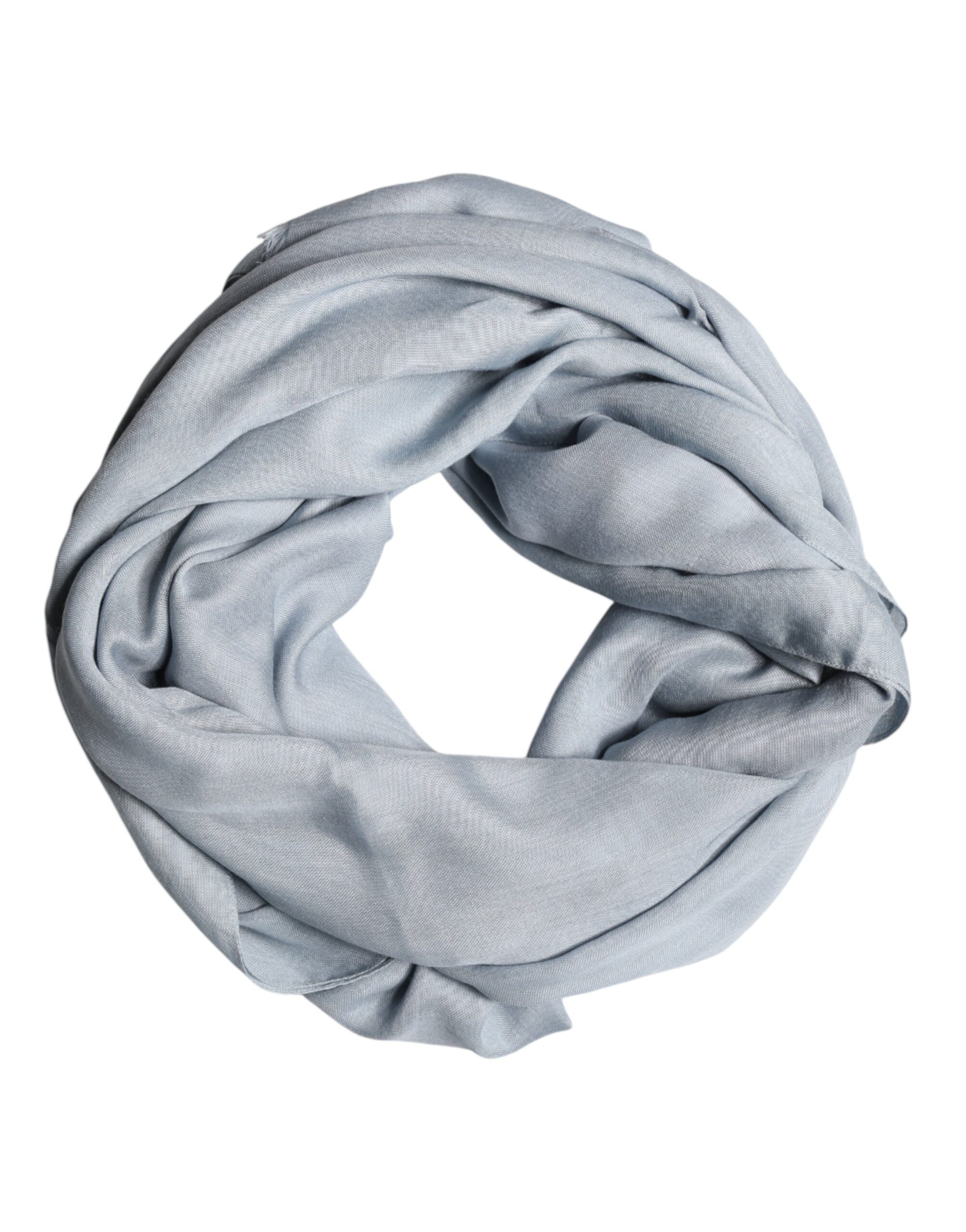 Dolce & Gabbana - Light Blue Cashmere Knitted Shawl