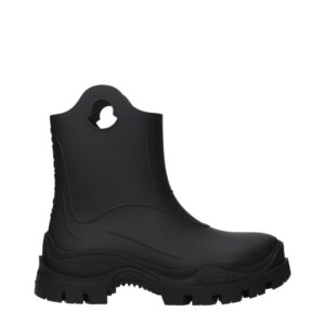 Black Cotton Ankle Boots