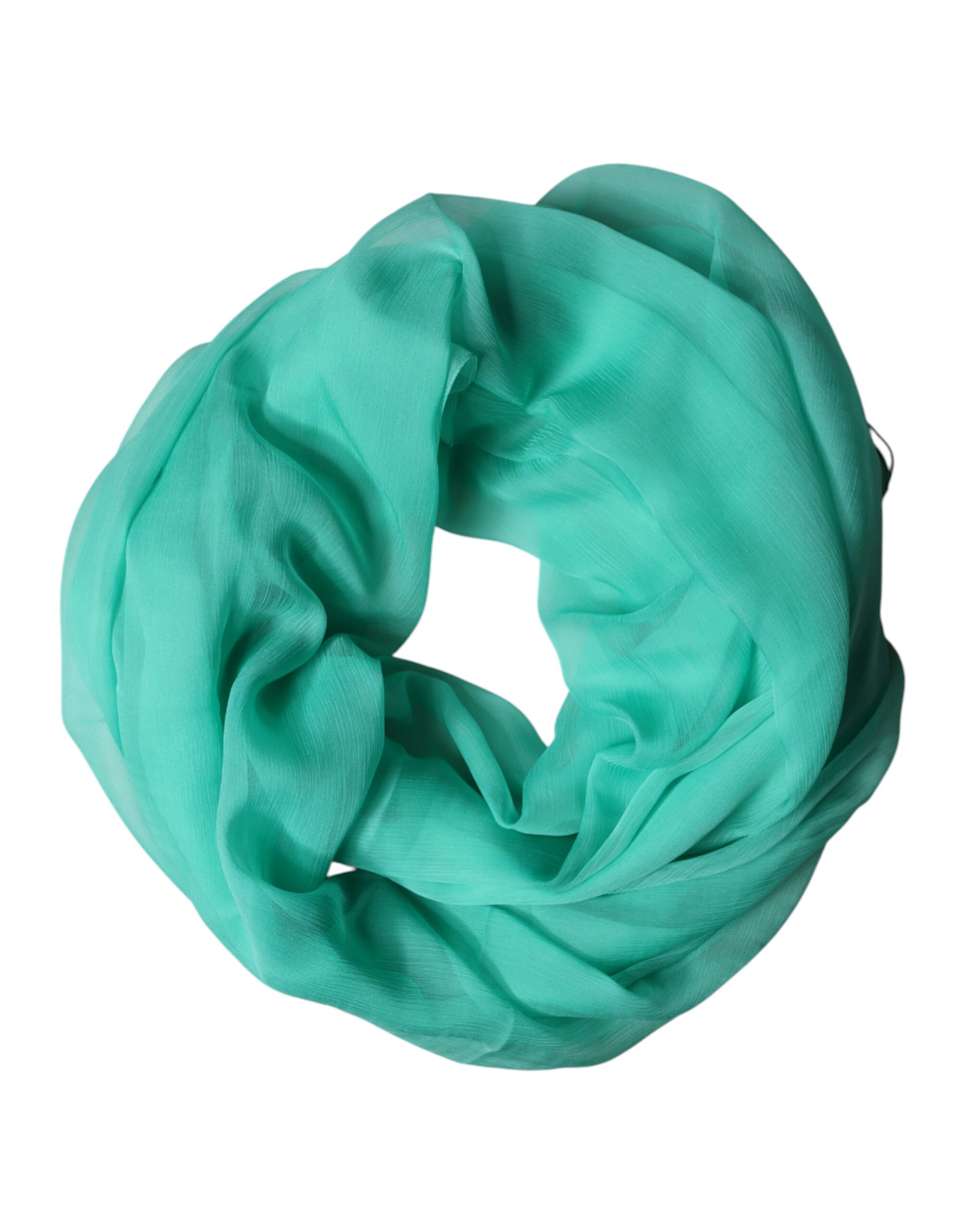 Dolce & Gabbana - Teal Stole Silk Neck Wrap Shawl Men Scarf
