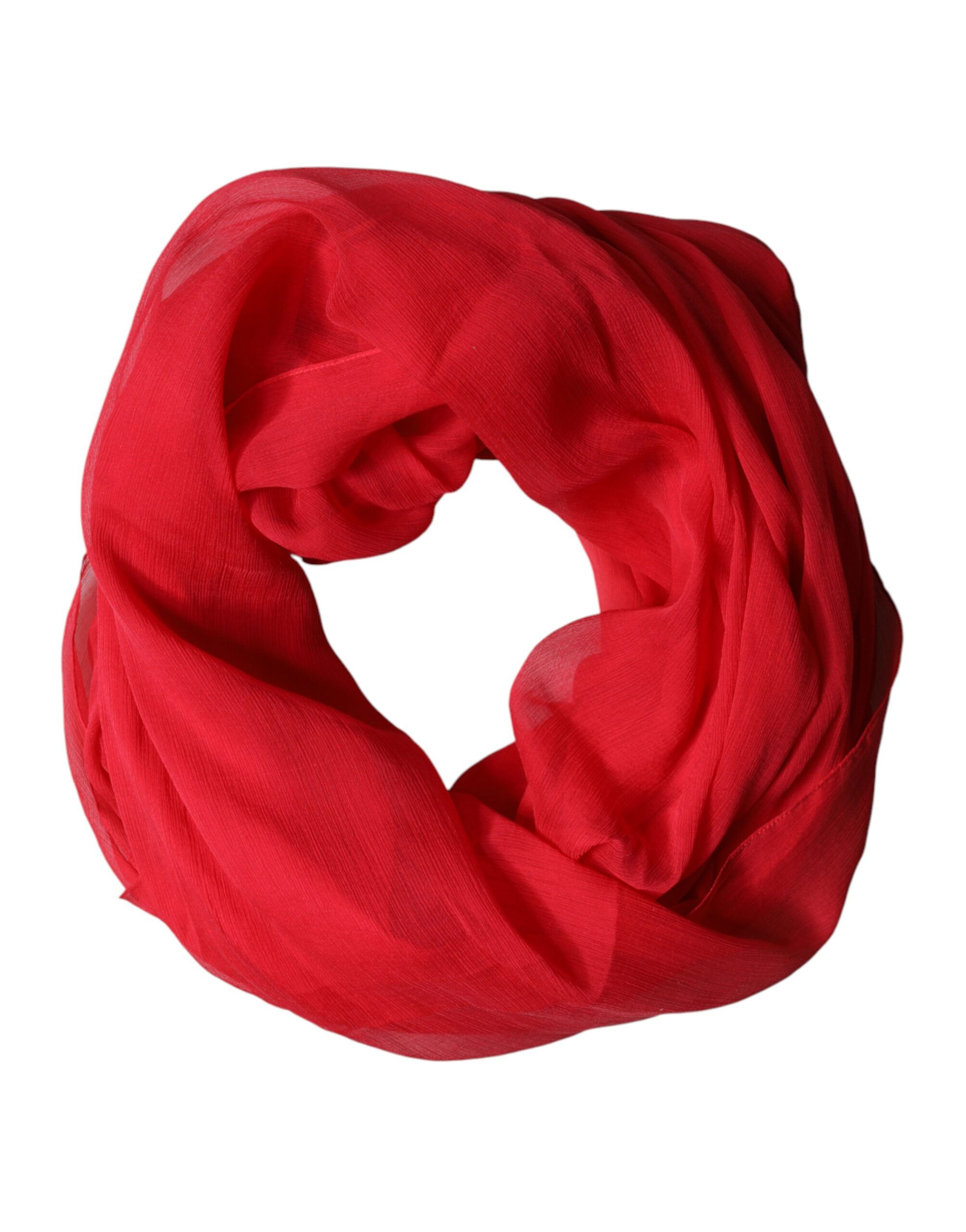 Dolce & Gabbana - Red Stole Silk Neck Wrap Shawl Men Scarf