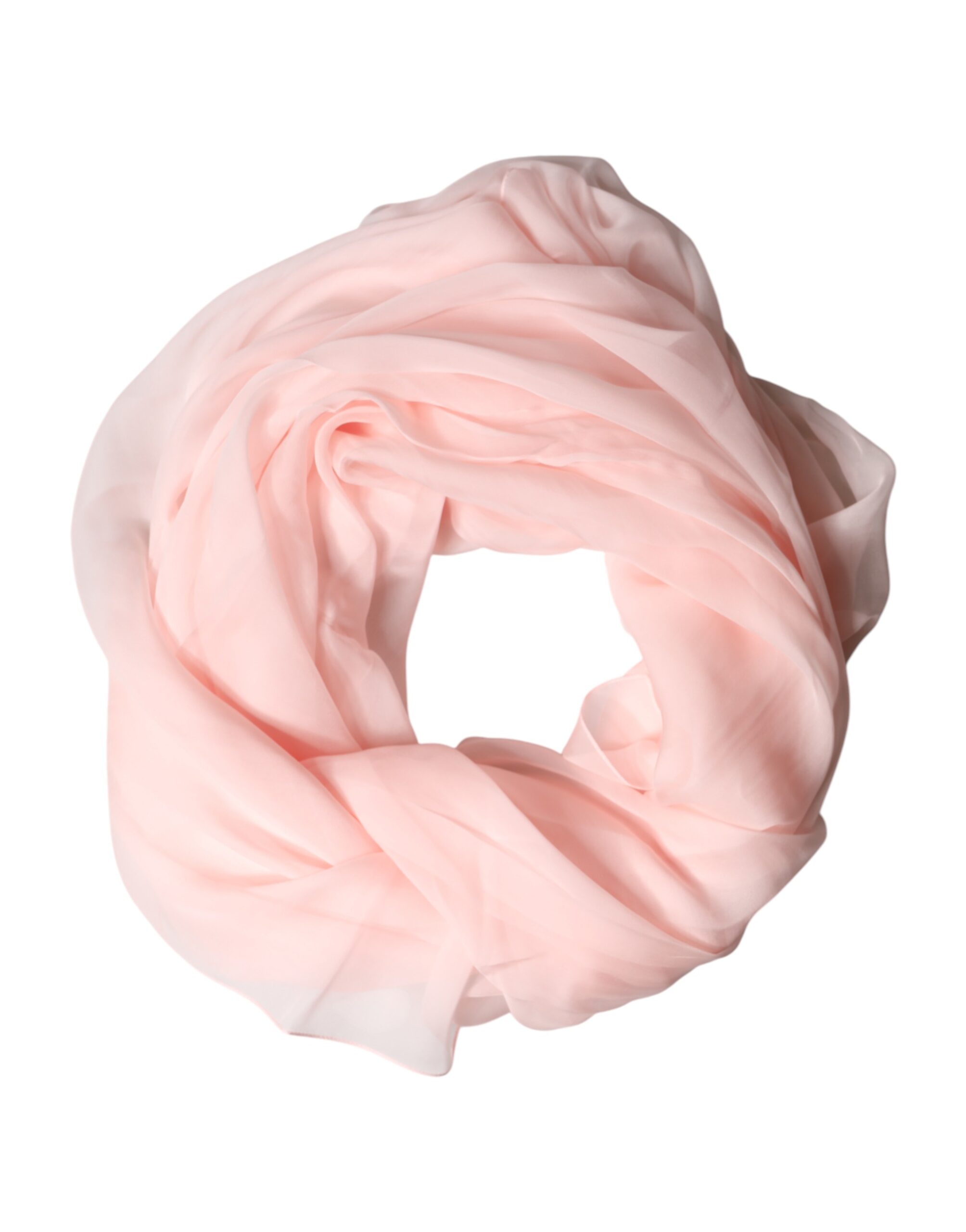 Dolce & Gabbana - Light Pink Stole Silk Neck Wrap Shawl  Scarf