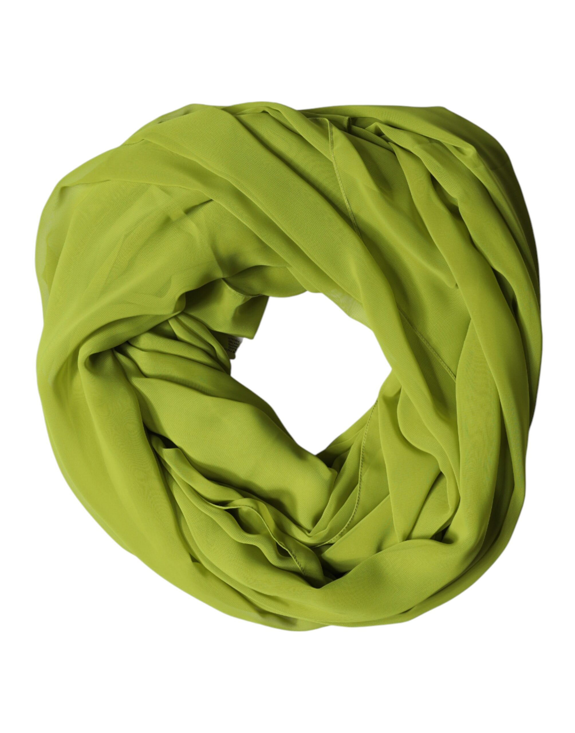 Dolce & Gabbana - Green Polyester Stole Neck Wrap Shawl  Scarf