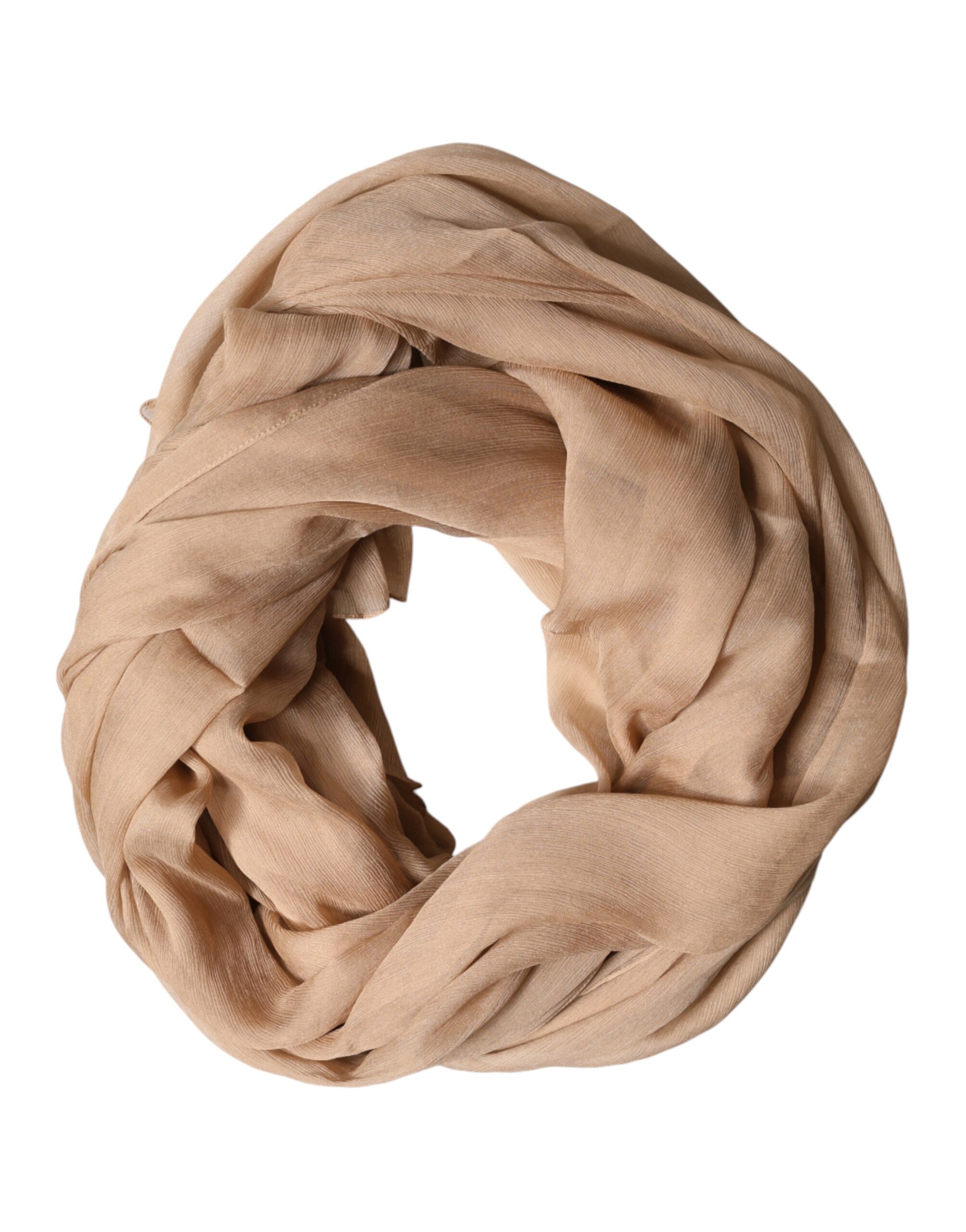Dolce & Gabbana - Brown Silk Stole Neck Wrap Shawl Men Scarf