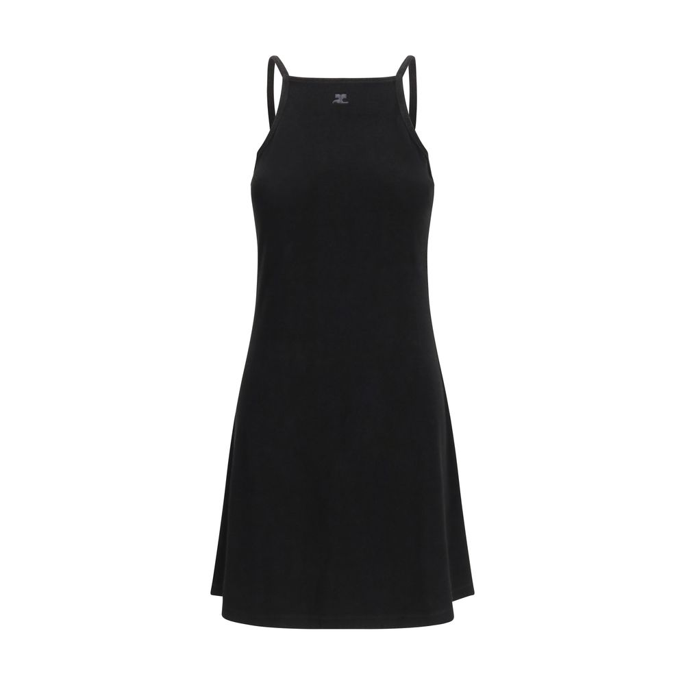 Courrèges - Black Viscose Casual Dress