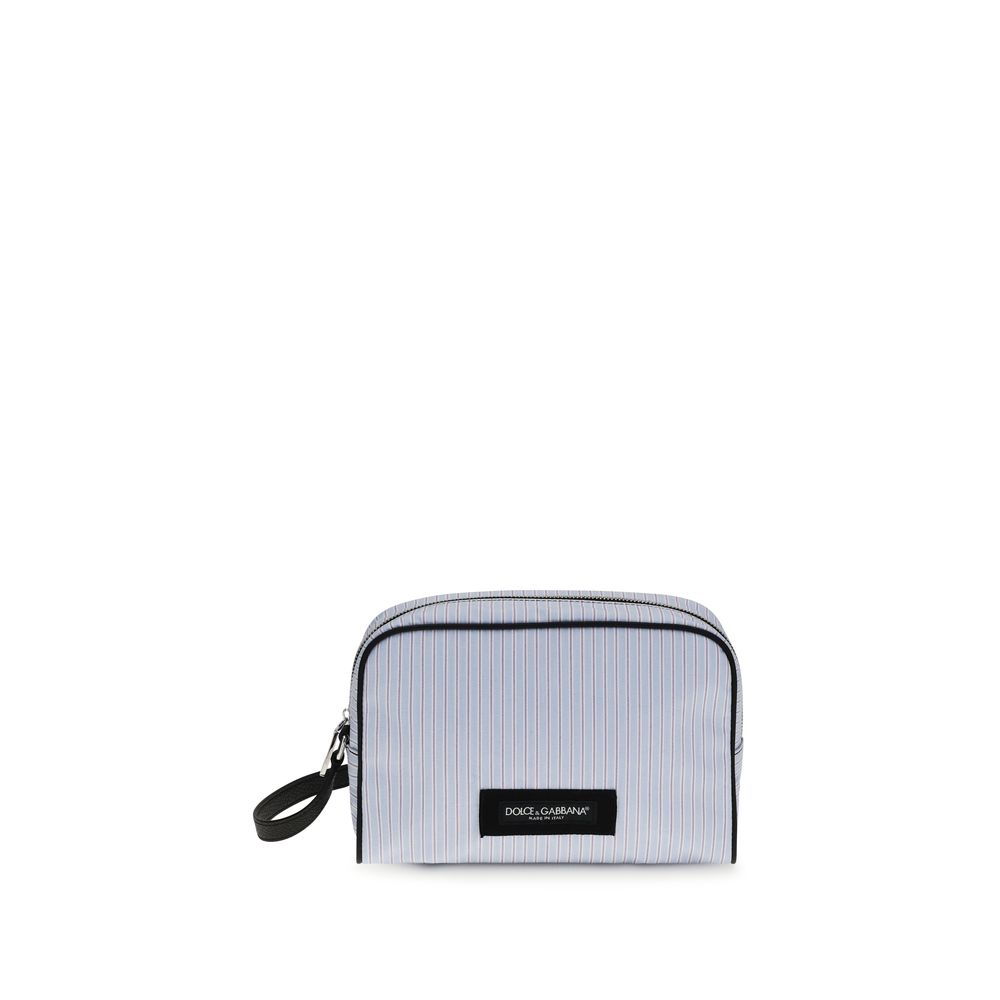 Dolce & Gabbana - Blue Cotton Handbag