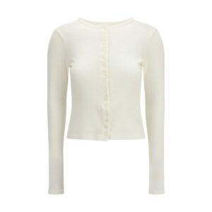 White Cotton Cardigan