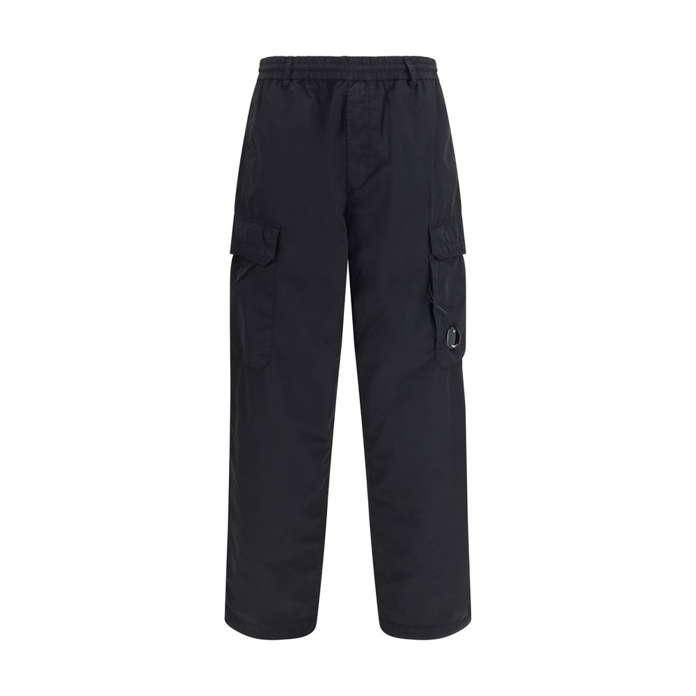 C.P. Company - Black Polyamide Cargo Pants