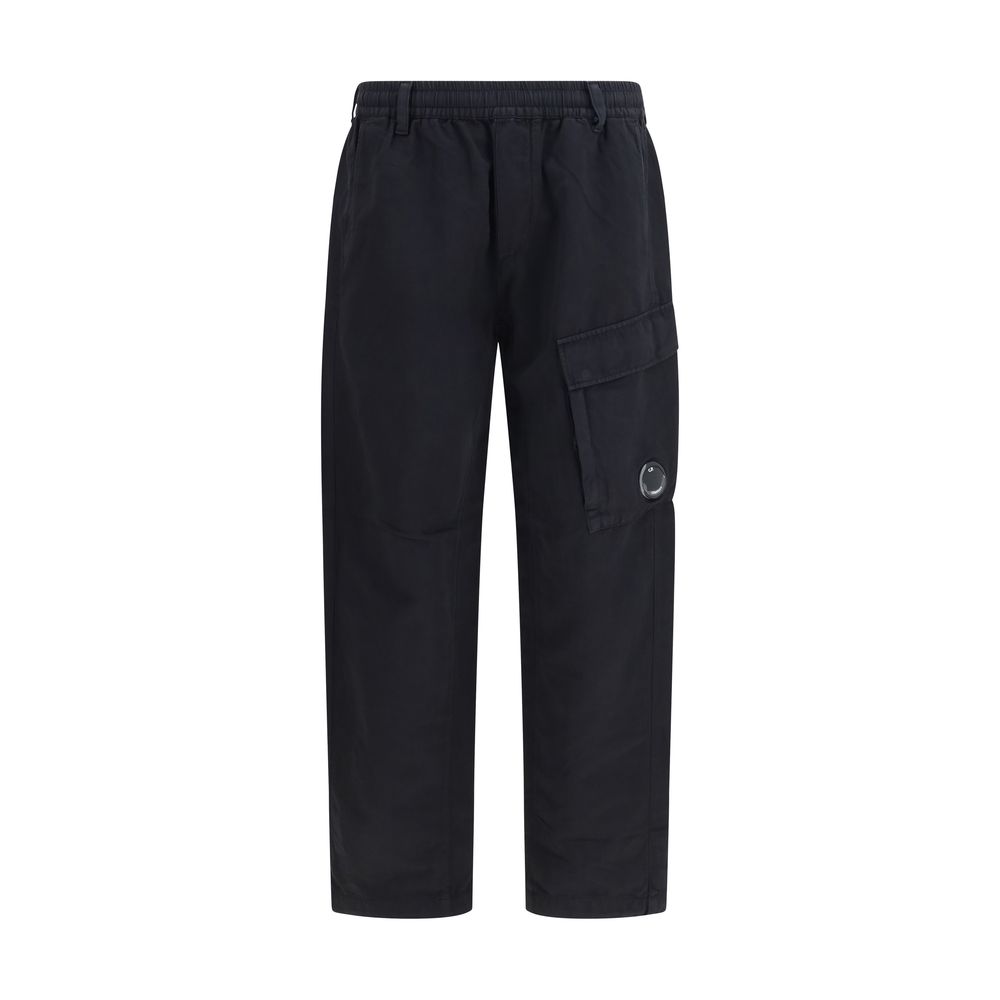 C.P. Company - Black Cotton Cargo Pants