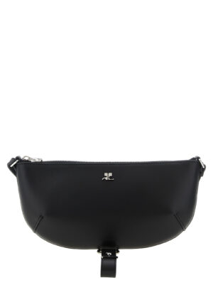 Black Calfskin Shoulder Bag