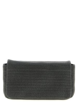 Black Leather Clutch Bag