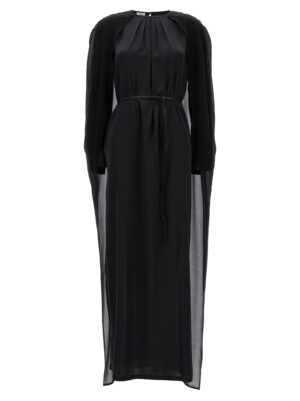 Black Silk Long Dress