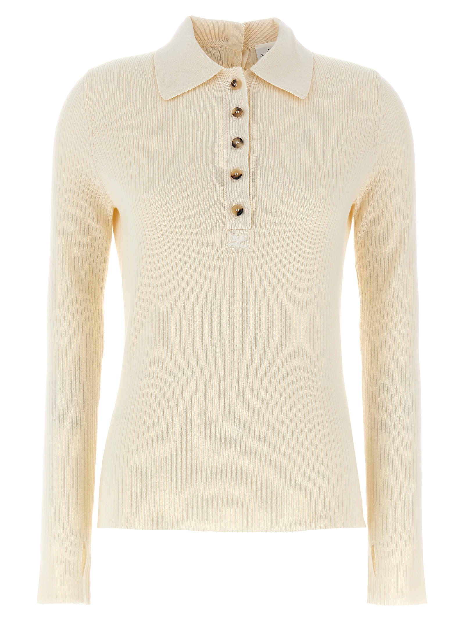 Courrèges - White Cotton Cardigan