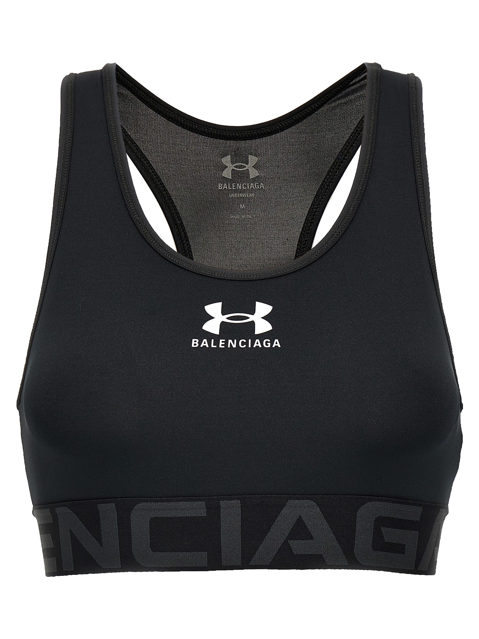 Balenciaga - Black Polyester Sport Bra