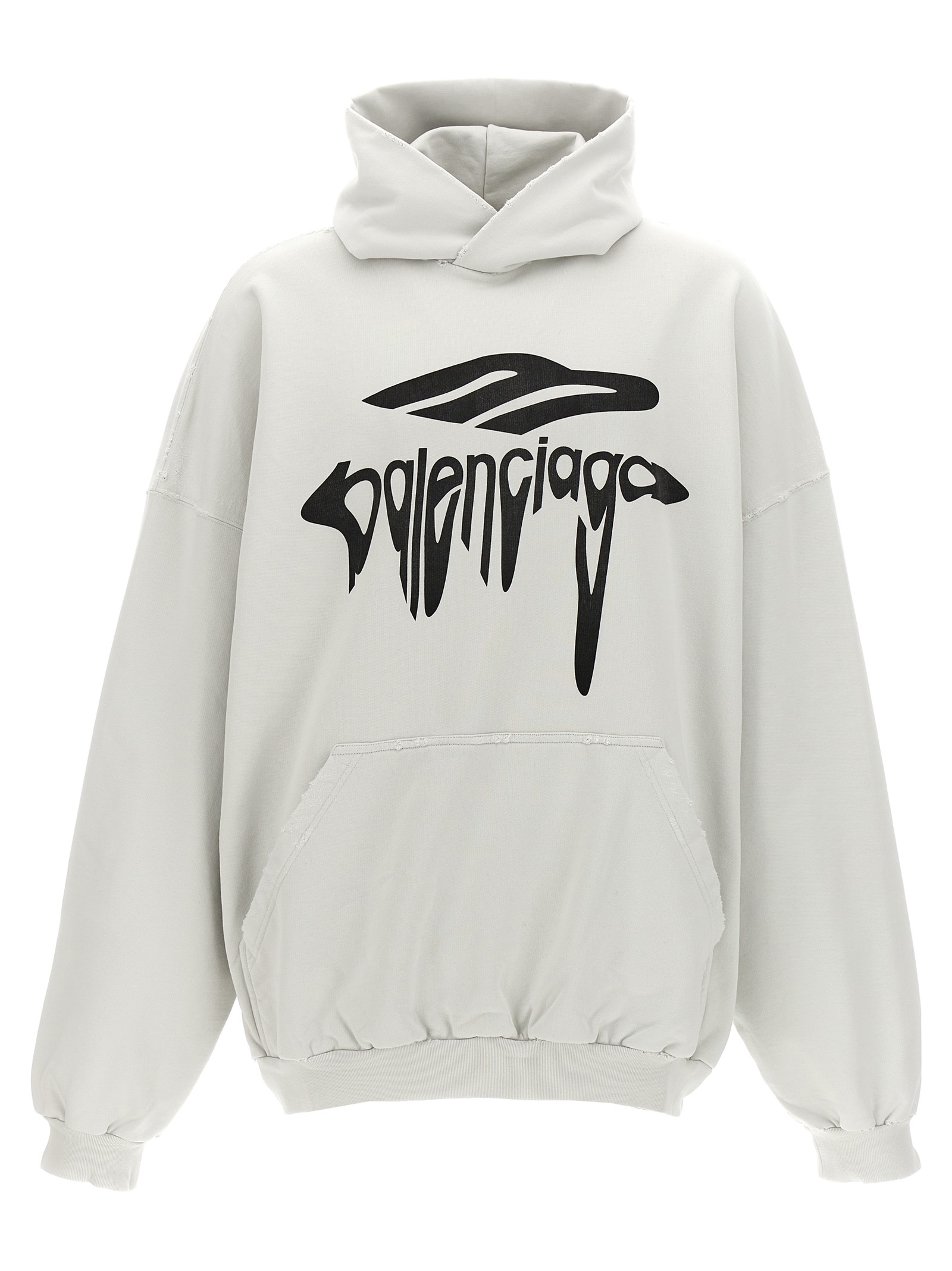 Balenciaga - White Cotton Sweatshirt