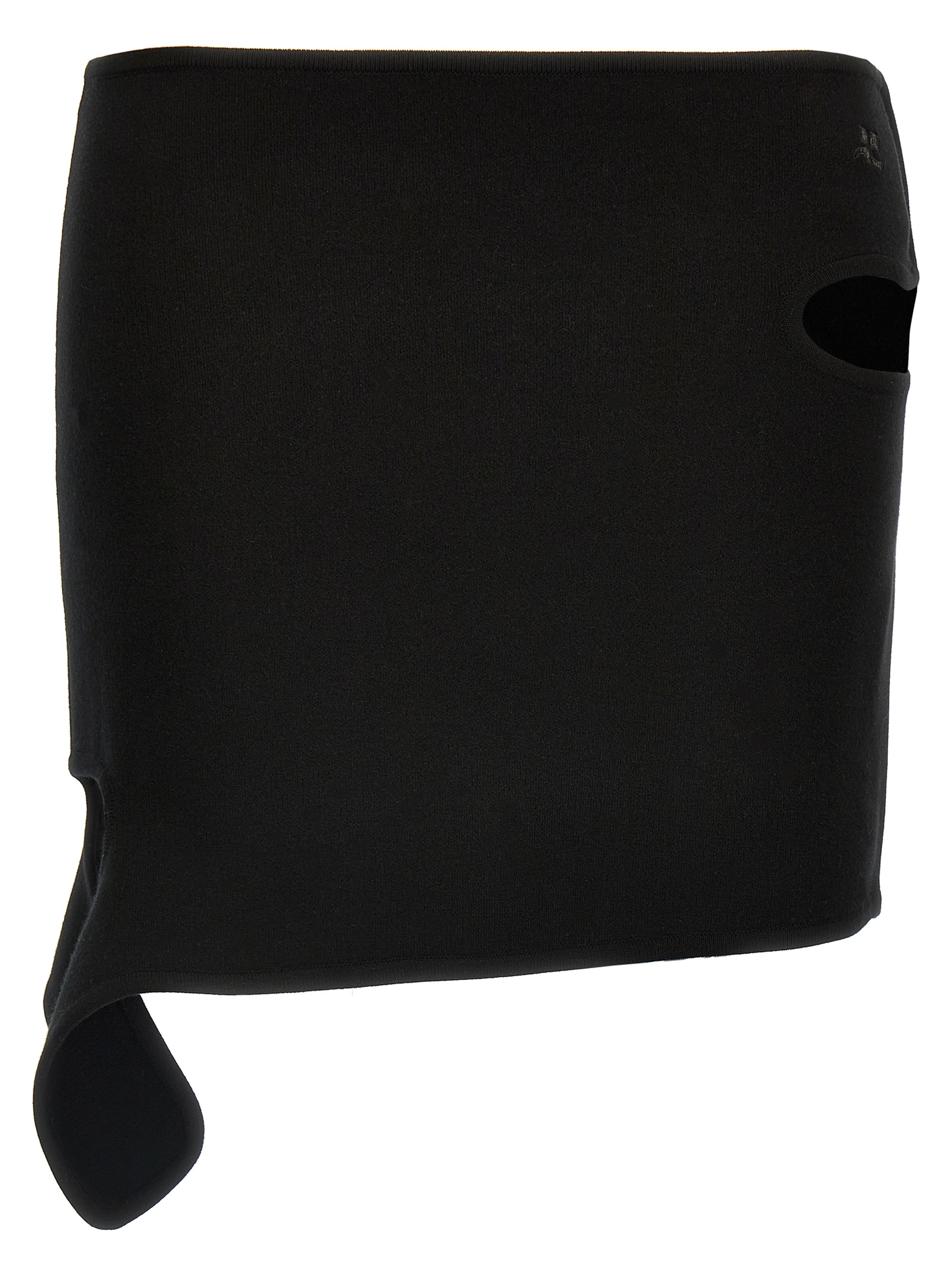 Courrèges - Black Viscose Long Skirt