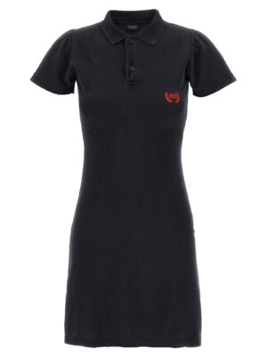 Black Cotton Short Dress