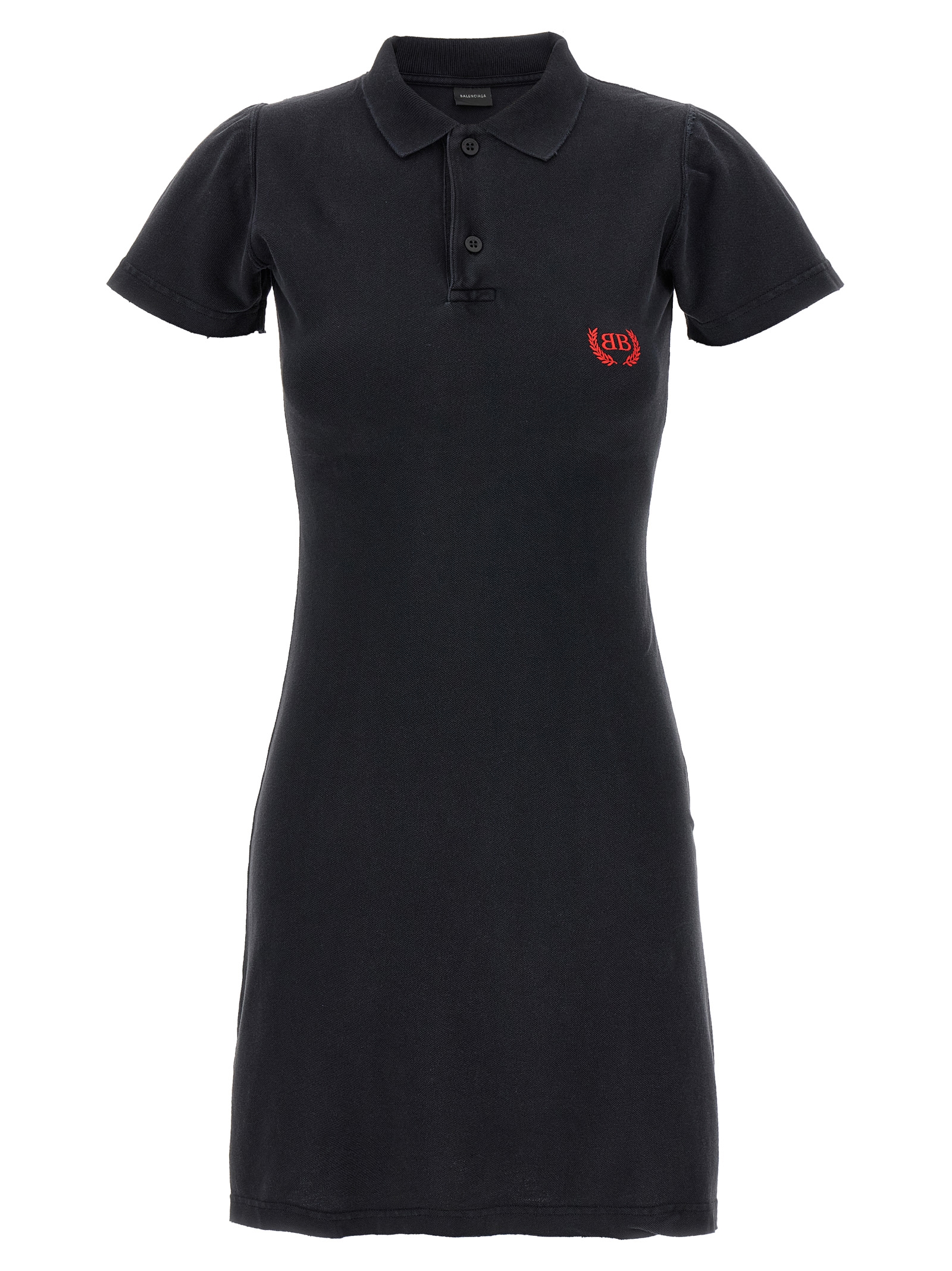 Balenciaga - Black Cotton Short Dress