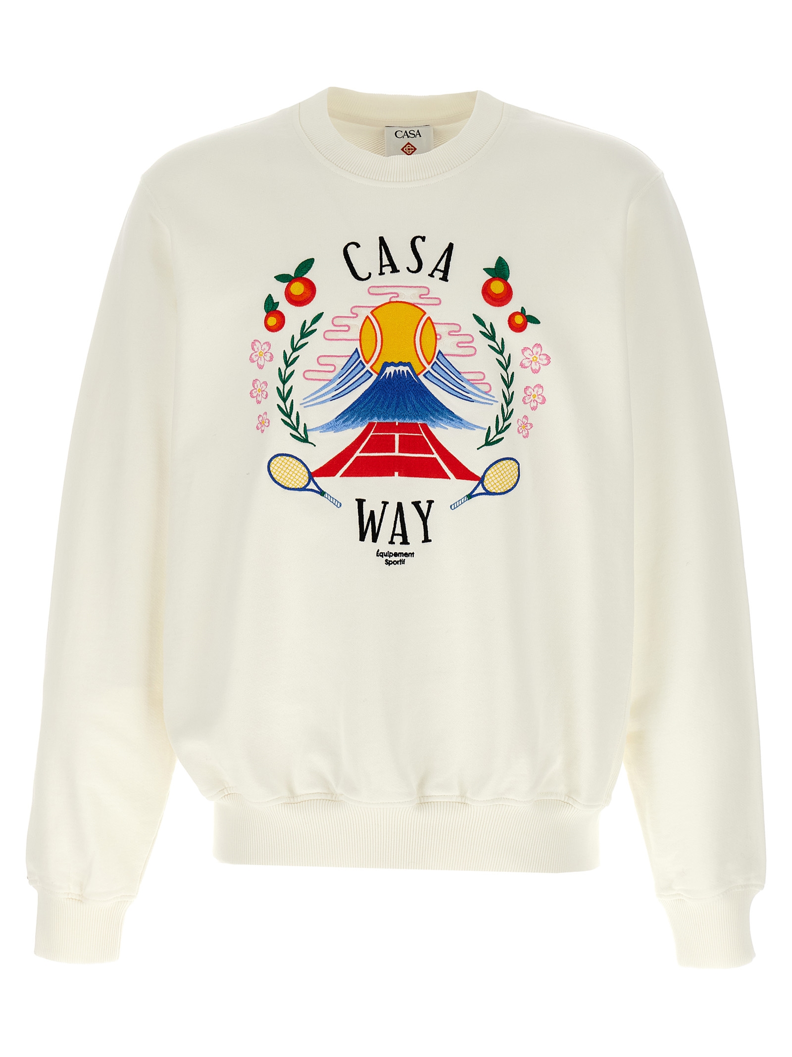 Casablanca - White Cotton Sweatshirt