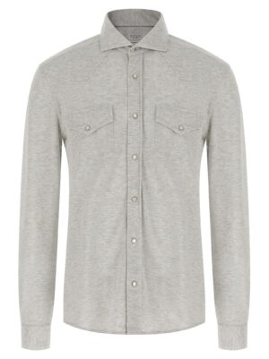 Gray Cotton Blouse