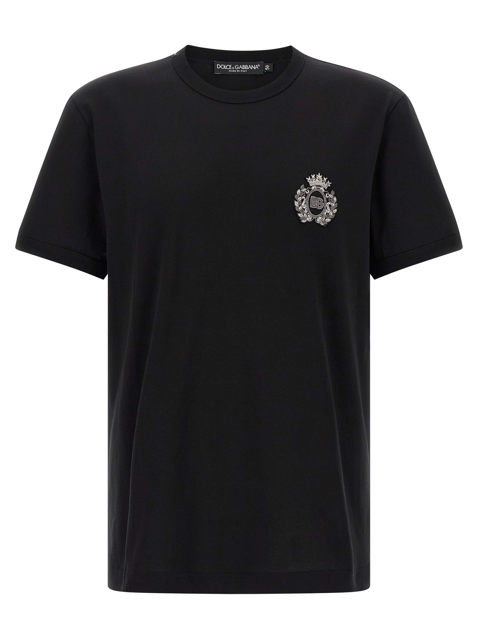 Dolce & Gabbana - Black Cotton T-Shirt