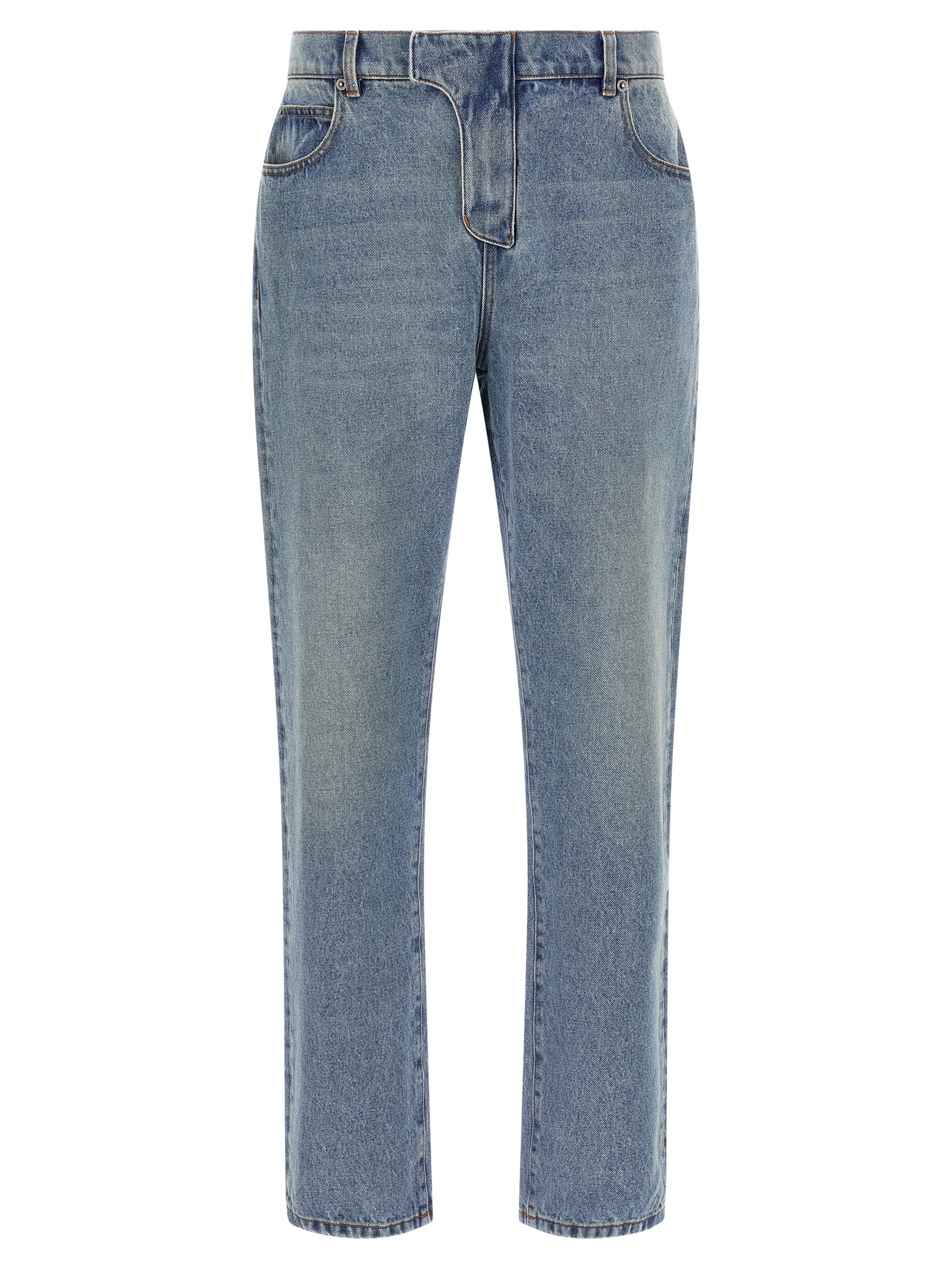 Balmain - Blue Cotton Jeans Denim