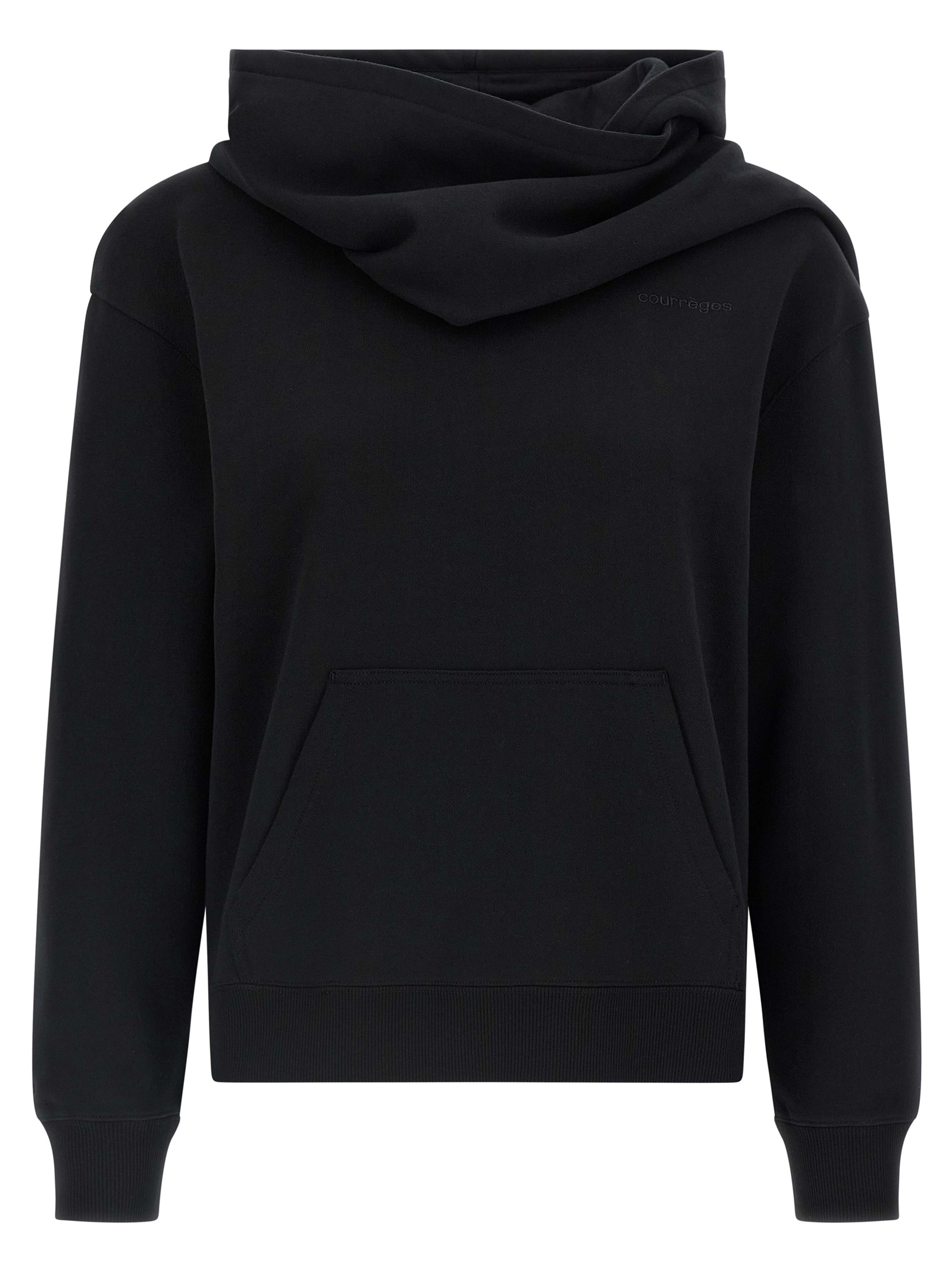 Courrèges - Black Cotton Sweatshirt
