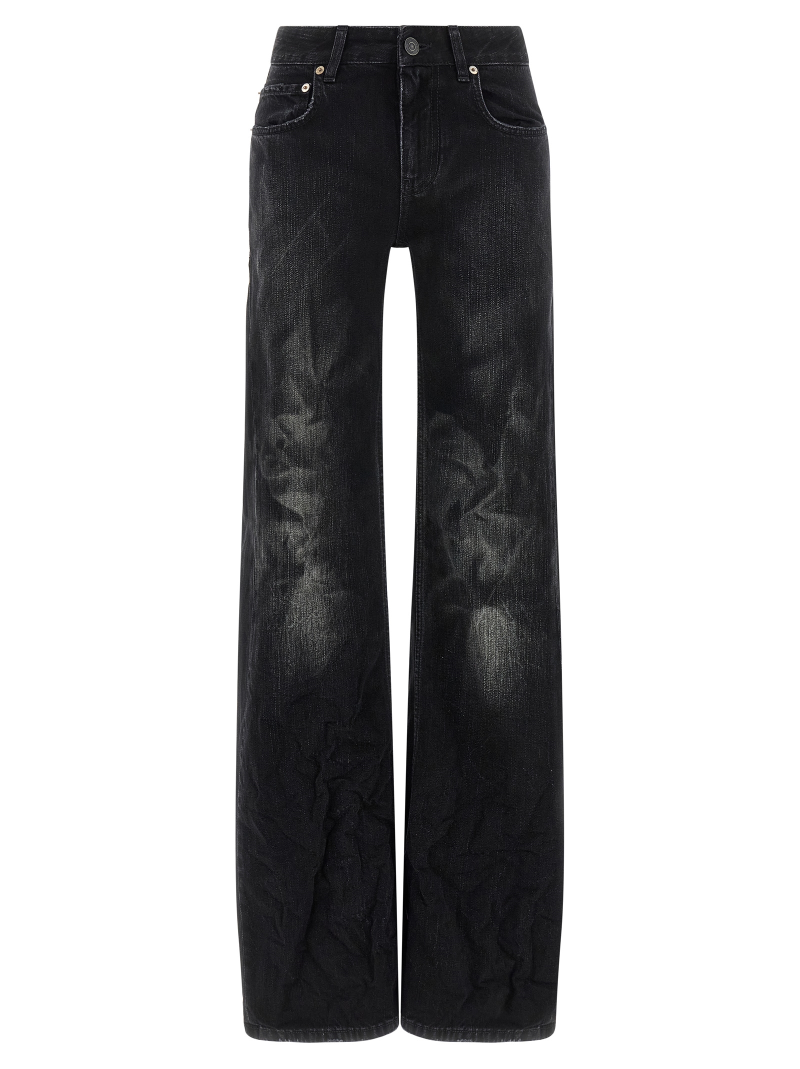 Balenciaga - Black Cotton Flared Jeans