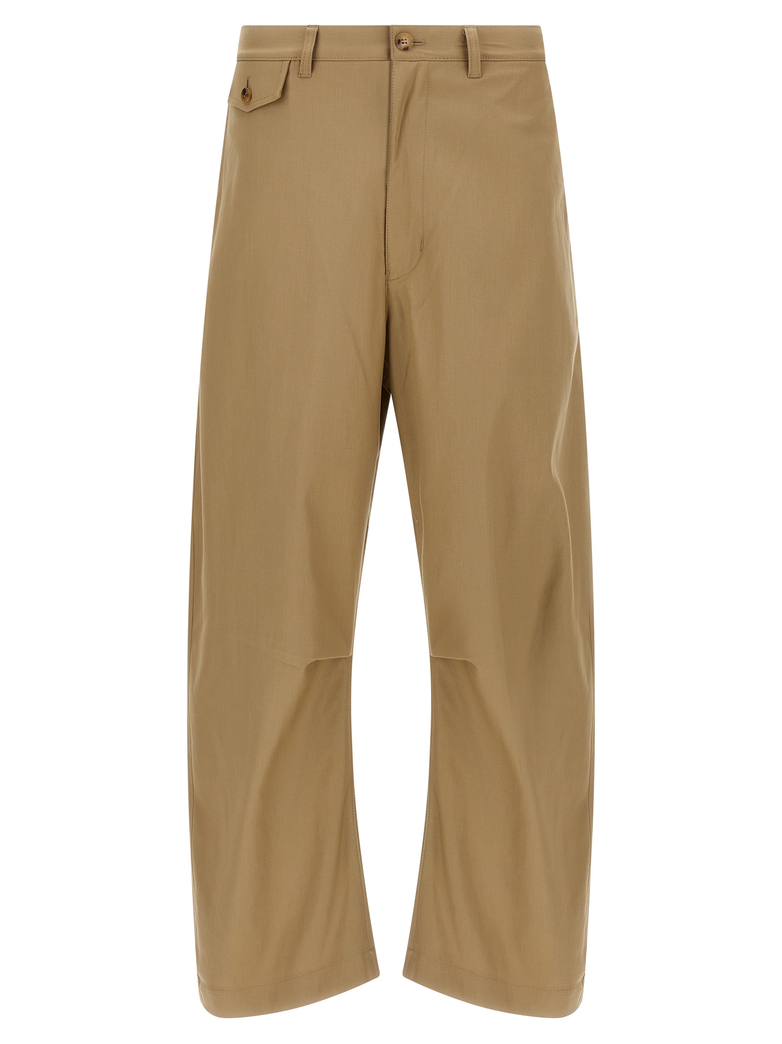 Comme Des Garçons - Beige Cotton Casual Pants