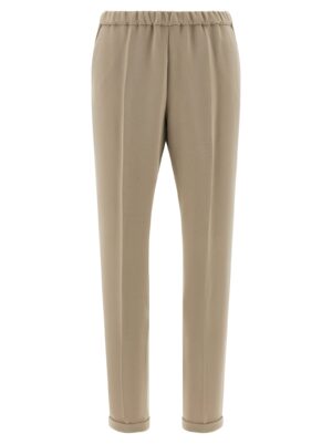 Beige Triacetate Casual Pants