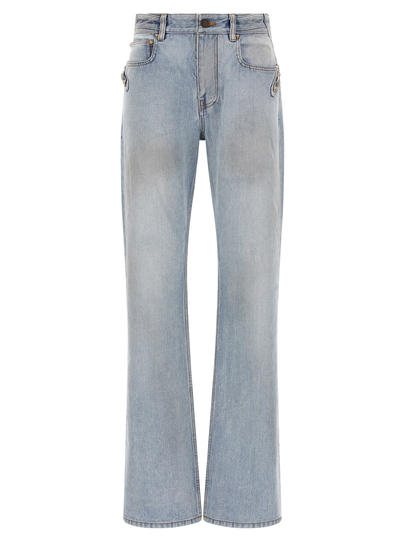 Balenciaga - Blue Cotton Straight-Leg Jeans