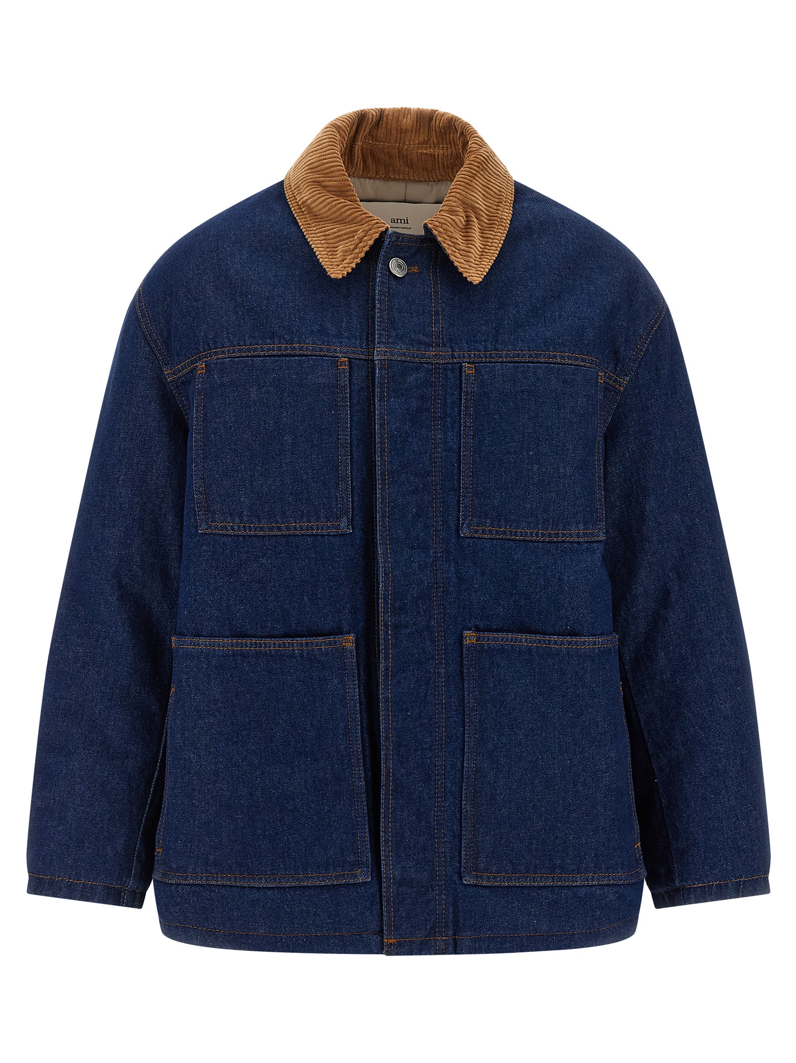 Ami Paris - Blue Cotton Denim Jacket