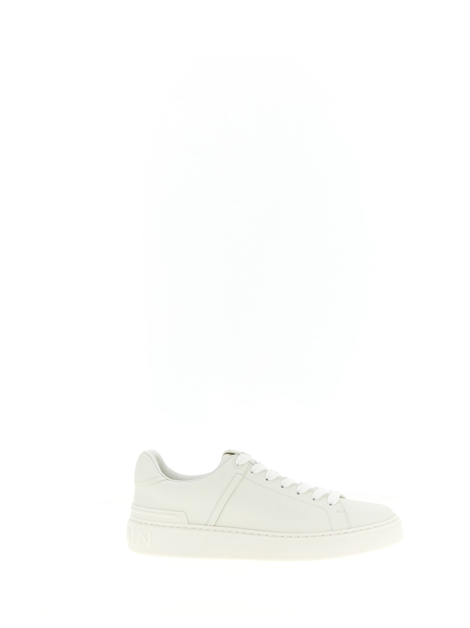 Balmain - White Calfskin Sneakers