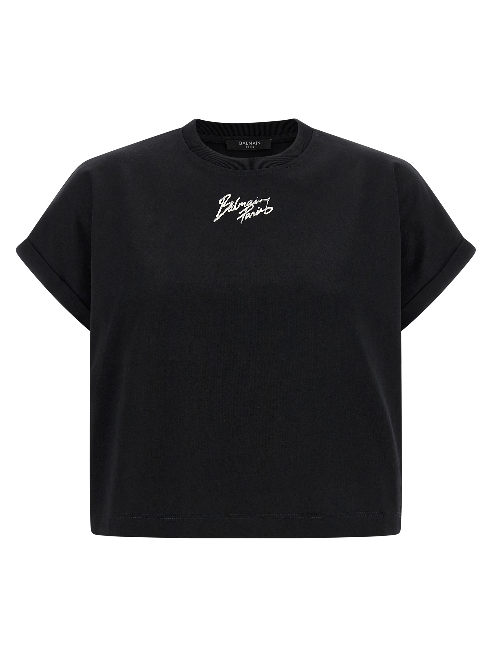 Balmain - Black Cotton T-Shirt