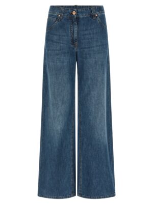 Blue Cotton Relaxed Fit Jeans
