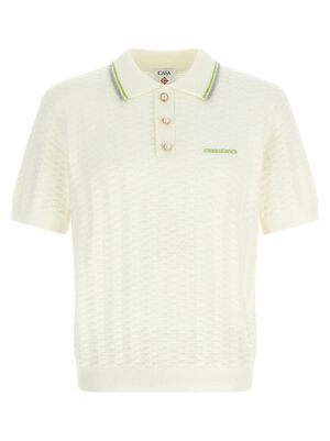 White Cotton Polo Shirt