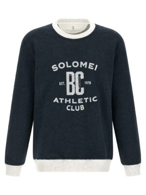 Blue Cotton Sweatshirt