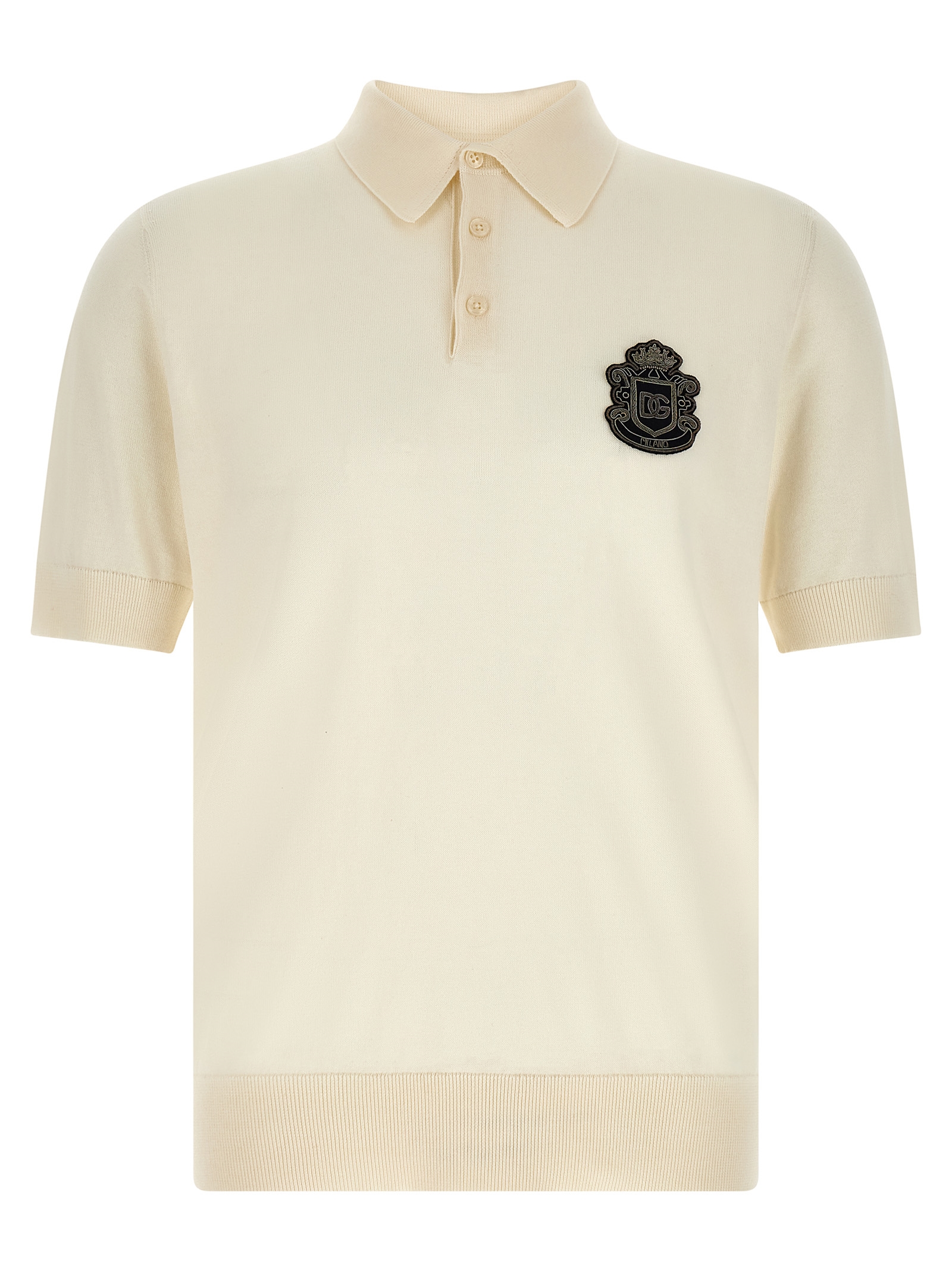 Dolce & Gabbana - White Cotton Polo Shirt