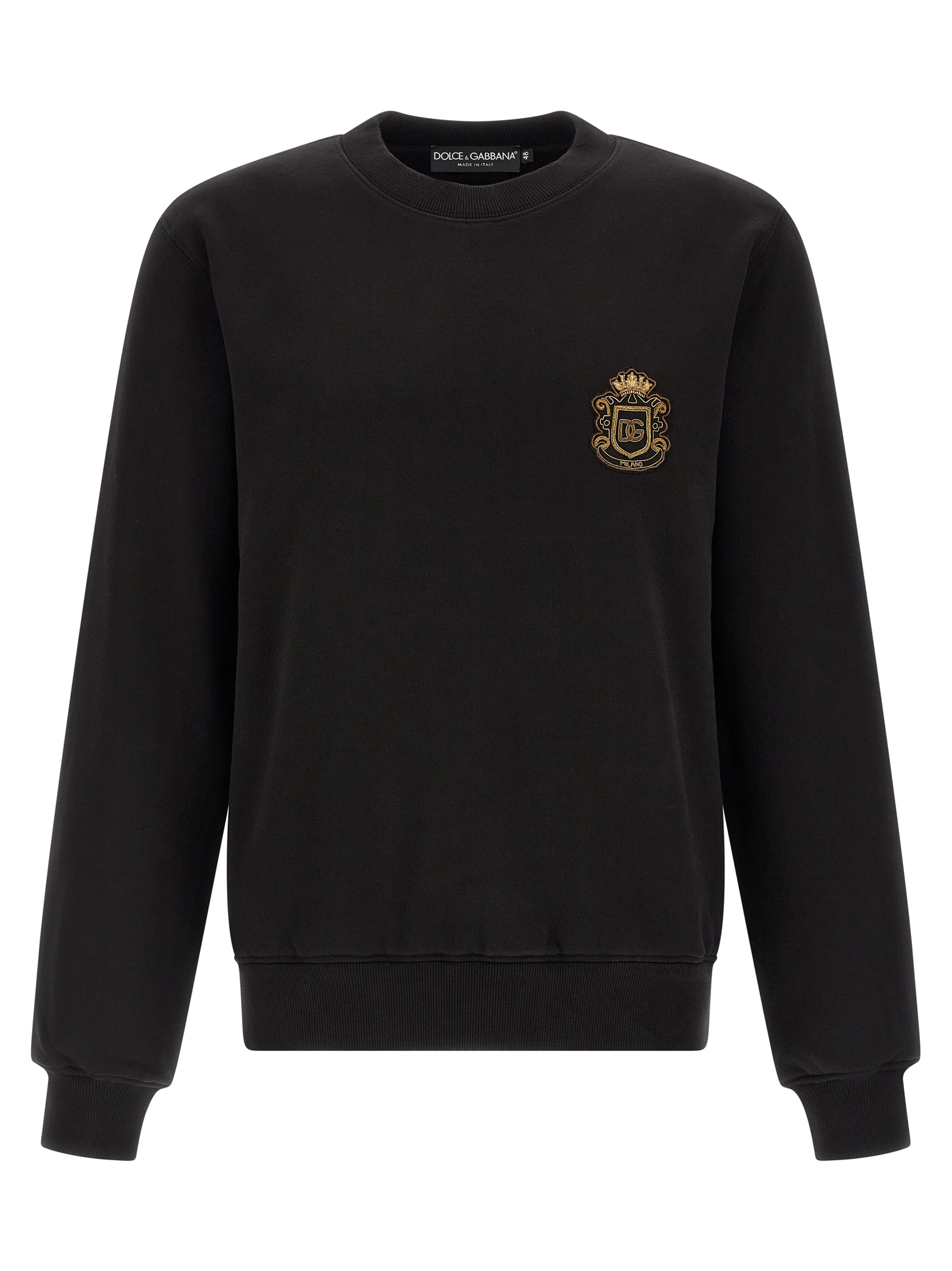 Dolce & Gabbana - Black Cotton Sweatshirt